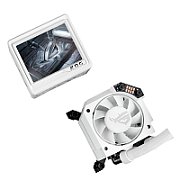 Cooler Procesor ASUS ROG RYUJIN III 360 ARGB EXTREME ALB, marime radiator 399.5mm, 3 ventilatoare ARGB, Viteza ventilatoare 2800 RPM +/- 10%, Viteza pompa: 5100 +/- 10%, Suport AMD: AM4, AM5, suport INTEL: LGA 115x/1200/1700/1851, Airflow: 89.73 CFM, Nivel de zgomot ventilator: 36dBA