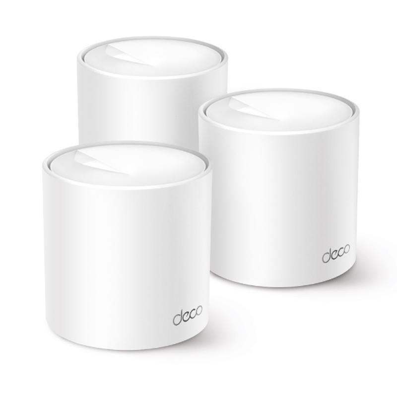 TP-Link AX3000 whole home mesh Wi-Fi 6 System, Deco X50 Pro (3-pack) Standarde Wireless: IEEE 802.11ax/ac/n/a 5 GHz, IEEE 802.11ax/n/b/g 2.4 GHz, viteza wireless: 5 GHz: 2402 Mbps (802.11ax, HE160), 2.4 GHz: 574Mbps (802.11ax), Acoperire: 4-6 dormitoare, Dual band, MU- MIMO, OFDMA, interfata: 2 x