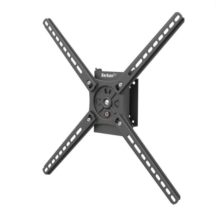 Suport TV perete Barkan, rotatie landscape si portret, potrivit pentru ecran cu duagonala 13 -65 , suporta pana la 36kg, VESA 75x75mm - 400x400mm, negru