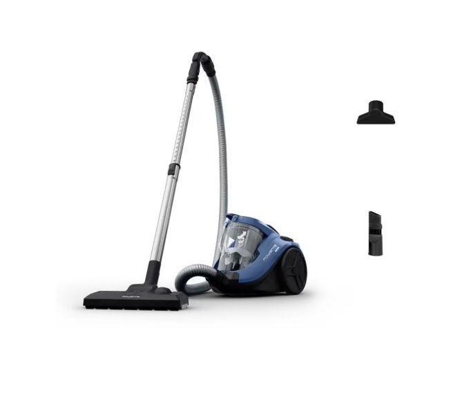 Aspirator Rowenta, RO3721EA, 750 W, fara sac, compact, albastru