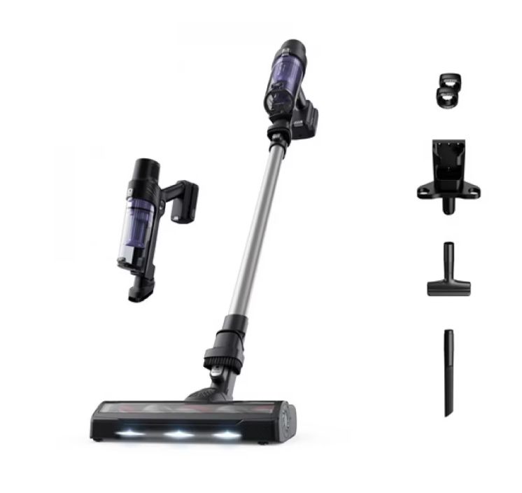 Aspirator vertical ROWENTA X-Pert 7.6 RH6A35WO, 0.44l, autonomie max 45 min, violet-negru