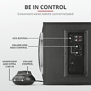 Boxe Stereo Tytan 2.1 Speaker Set - black