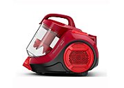 Aspirator fara sac Rowenta RO2913EA, putere 750 W,tip aspirare Mono- ciclonică, fără sac, nivel de zgmomot 77Db, 3 niveluri de filtrare, maner clasic, culoare rosu