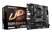 Placa de Baza GIGABYTE B550M DS3H AC R2 AM4, 4x DDR4, 1x DP 1x HDMI, 1x PCIE 4.0 x16 1x PCIE 3.0 x16 1x PCIE 3.0 x1, 2x M.2, 4x SATA 6GB/s, mATX