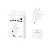 CUDY 30W USB-C Charger, GaN, 1 USB-C port, QC+PD 3.0, EU plug, for iPhone 12 Series and above, Galaxy, iPad, MacBoook Air and More