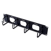 Horizontal Cable Organizer 2U w/pass through holes