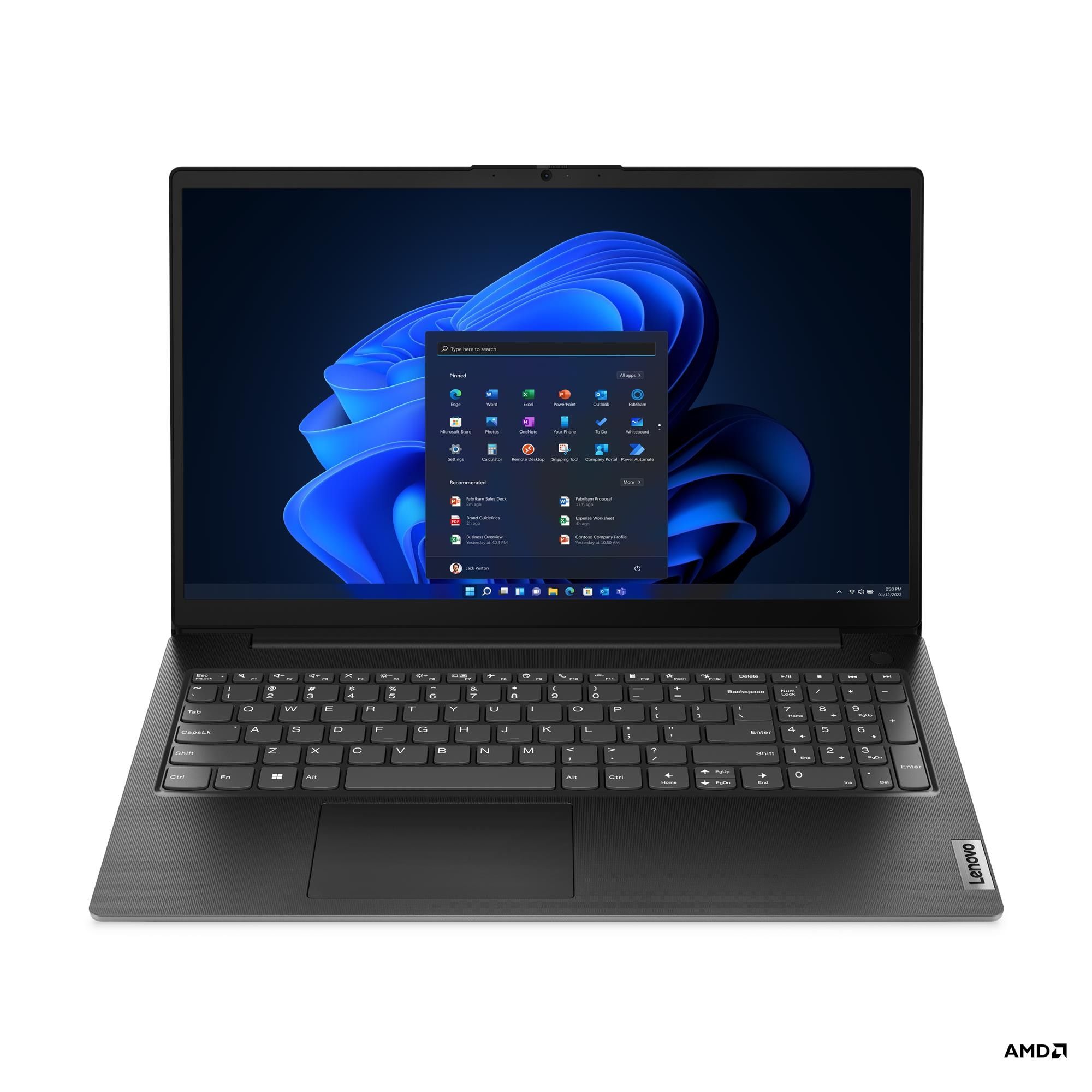 Laptop Lenovo V15 G4 AMN 82YU0100RM, 15.6 inch 1920 x 1080, AMD Ryzen 3 7320U (4 C / 8 T, 2.4 GHz - 4.1 GHz, 2 MB + 4 MB cache), 16 GB LPDDR5, 512 GB SSD, AMD Radeon Graphics, Windows 11 Pro, Negru