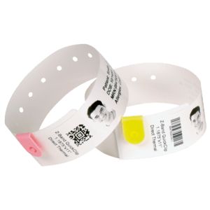 TSC Wristbands DA-OL, 29 x 292 mm,150 bands per roll, 2 rolls per box, white