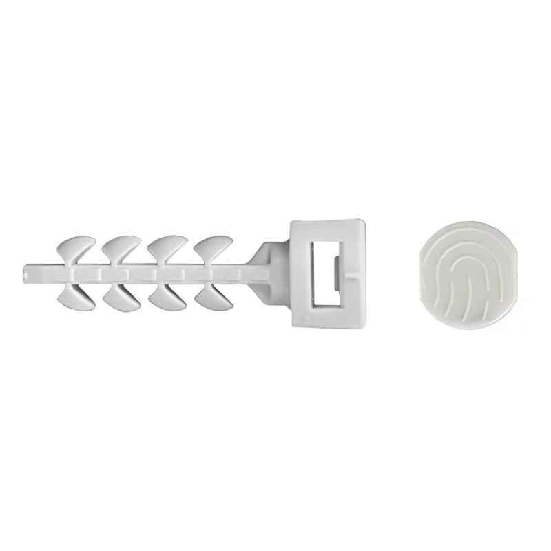 Cable tie wall plug InsertFIX IFB/IFS

The fastest fixing for cable ties without tools.
Cable tie wall plug that it can be installed with the simple push of a finger. Its innovative shape enables an easy and comfortable insert in a 6 mm hole thanks to a pointed end. In addition, its lobes tighten the plug into the base material providing a high extraction resistance.
The InsertFIX IFS with small head is the most suitable for installations with cable ties with a width up to 4.8 mm and the InsertFIX IFB covers cable ties widths up to 9 mm. The notch in the head hole prevents slipping of the cable tie.

Key features:


	Suitable in almost all common building materials with good pull-out values
	Made of ageing and weather resistant nylon
	Easy and fast installation saves time and money
	The notch in the head ole prevents slipping of the cable tie
	Very fast, just drill a hole diameter 6 mm and push the plug into the drill hole by hand