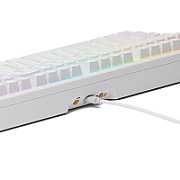 Tastatura mecanica GMMK 3 100% Prebuilt, USB-C, Fox Switches, US layout, 104 taste, Alb
