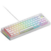 Tastatura mecanica GMMK 3 65% Prebuilt, USB-C, Fox Switches, US layout, 66 taste, Alb