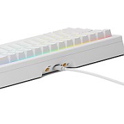 Tastatura mecanica GMMK 3 65% Prebuilt, USB-C, Fox Switches, US layout, 66 taste, Alb