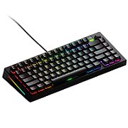 Tastatura mecanica GMMK 3 75% Prebuilt, USB-C, Fox Switches, US layout, 81 taste, Negru