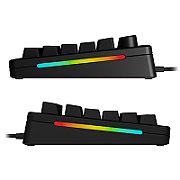 Tastatura mecanica GMMK 3 75% Prebuilt, USB-C, Fox Switches, US layout, 81 taste, Negru