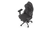 Scrim BK, Piele/Textil, Suport lombar Memory Foam, Negru