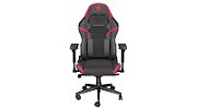 Scrim RD, Piele/Textil, Suport lombar Memory Foam, Negru/Rosu