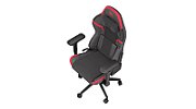 Scrim RD, Piele/Textil, Suport lombar Memory Foam, Negru/Rosu