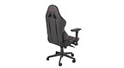 Scrim RD, Piele/Textil, Suport lombar Memory Foam, Negru/Rosu