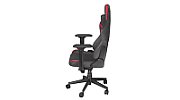 Scrim RD, Piele/Textil, Suport lombar Memory Foam, Negru/Rosu