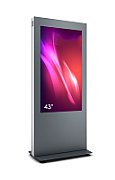 Totem de interior B01, B01V43N-SAB, pentru display 43'',  inaltime 197 cm, greutate 62 kg, dimensiune 715x1977x500mm