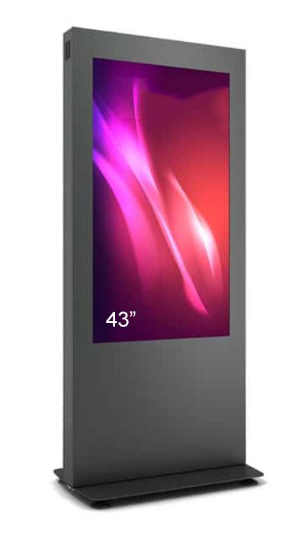 Totem de interior B01, B01V43N-BBB, pentru display 43'', fara sticla securizata frontala