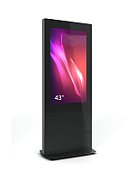 Totem de interior Z01, Z01V43N-BBB, pentru display 43 , sticla securizata frontala