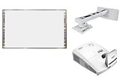 Pachet interactiv-Tabla 95  EVOBOARD IB-95Q6, Videoproiector Vivitek DW770UST, Suport videoproiector Vivitek WM-3