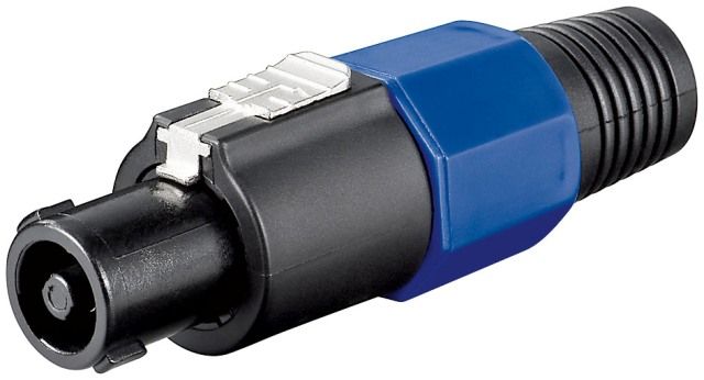PA SPEAKON 4-pin male plug with cable protector
Packaging: bulk 1 pc.