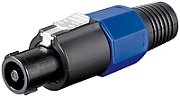 PA SPEAKON 4-pin male plug with cable protector
Packaging: bulk 1 pc.