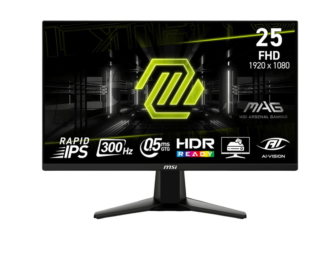 MAG 255XF, IPS, 24.5 inch, Full HD, 1920 x 1080, Displayport, HDMI, 300Hz, 0.5 ms, Negru