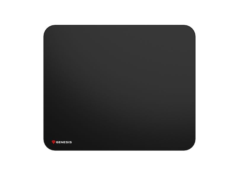 Mousepad Genesis Carbon 500 L Logo, material cauciuc + material textil, impermeabil, dimensiuni 400 x 330 x 2.5 mm, negru