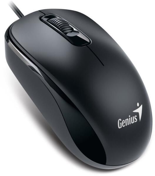Mouse Genius DX-120, PC sau NB, cu fir, USB-C, optic, 1200 dpi, butoane/scroll 3/1, cablu 1.5m, negru