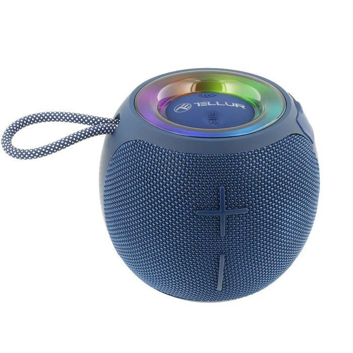 Boxa portabila bluetooth TWS Tellur Eclipse, putere RMS 12W, baterie 2000mAh, autonomie baterie 7 ore, albastru