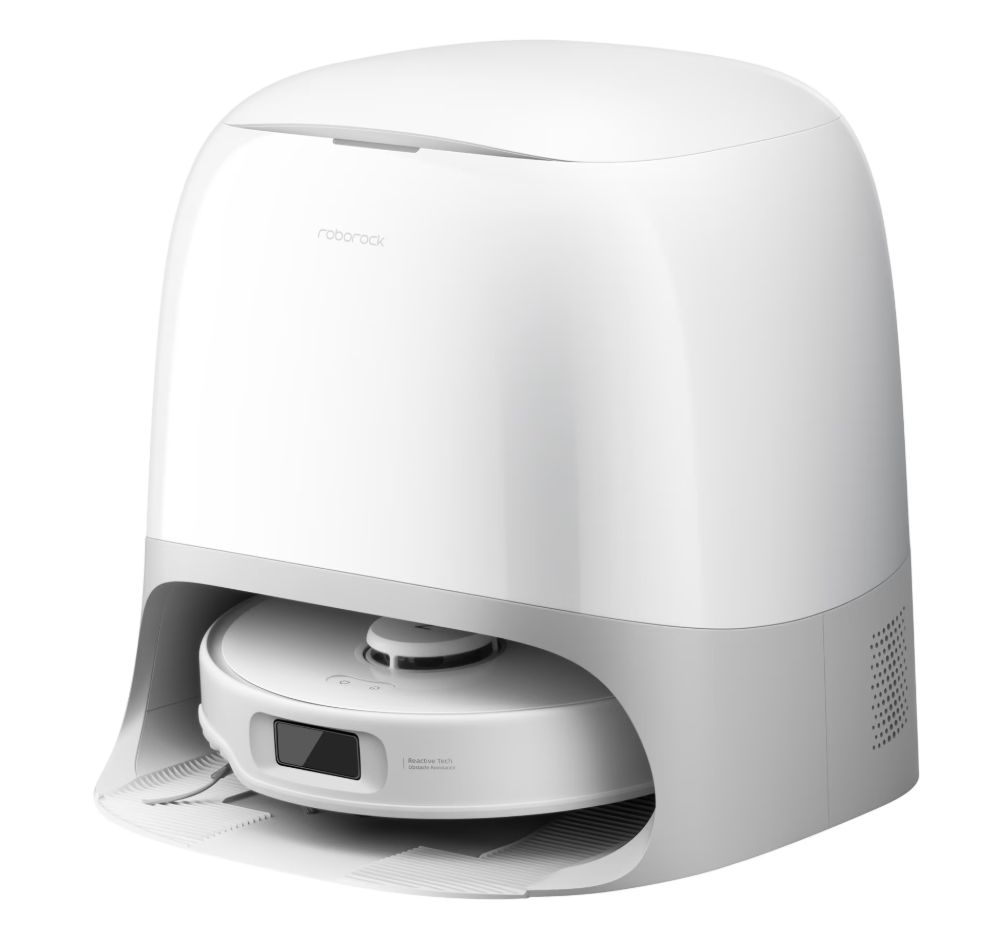 Roborock Qrevo Curv 5A1 QRCS02-00, 18500 PA, tehnologie HyperForce, sistem Dual Anti-Tangle, dock multifunctional 3.0, autocuratare cu apa fierbinte