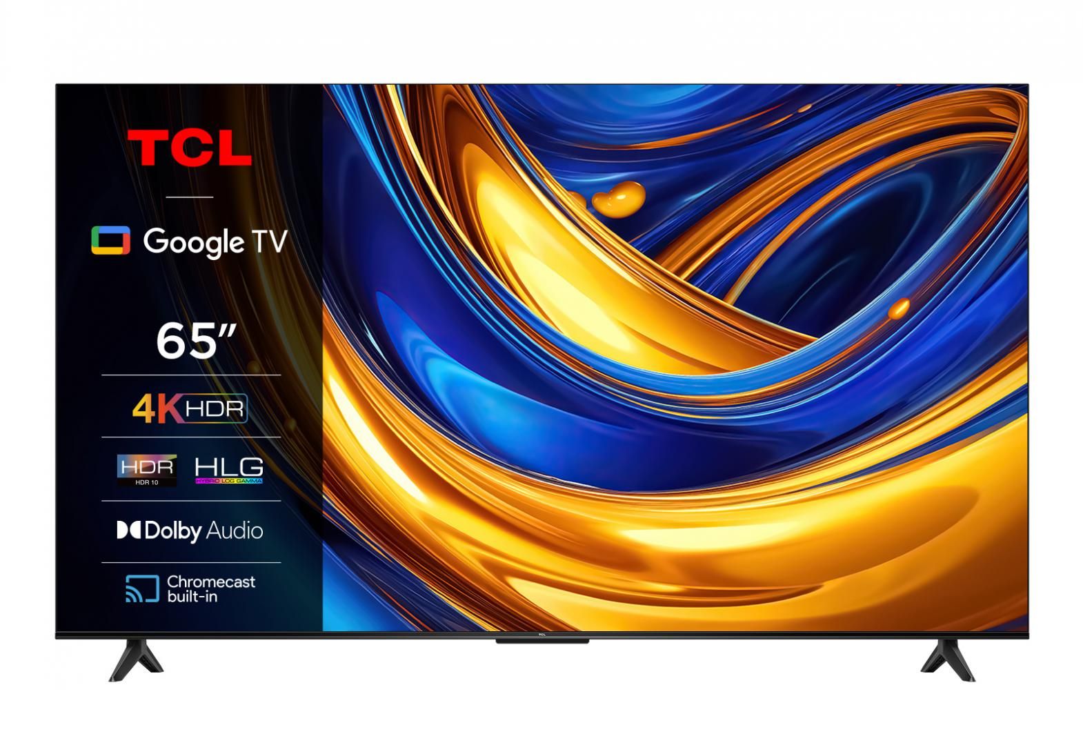 Televizor TCL LED 65P69B, 65''(165cm), Smart Google TV, 4K, Negru