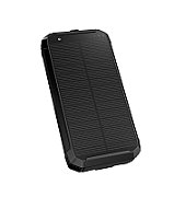 Acumulator extern 10000mAh Platinet cu incarcare solara, wireless 15W, 2X USB-A +USB-C, negru
