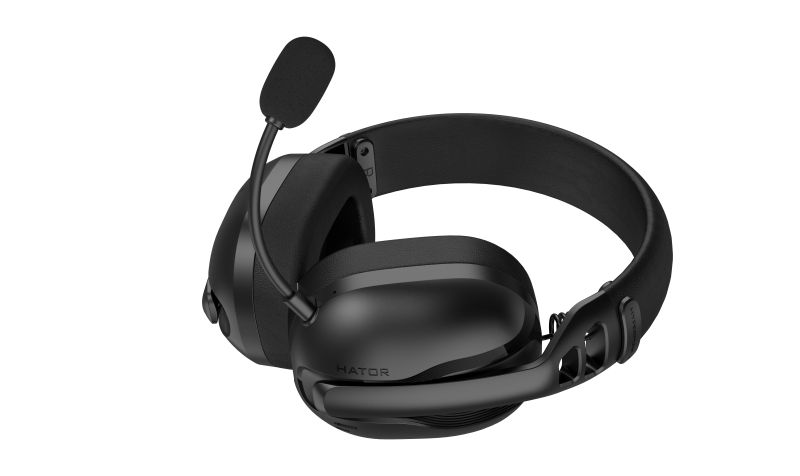 Casti gaming wireless Hator Hyperpunk 3, material membrana PET, frecventa raspuns 10Hz-44kHz, impendanta 16Ω, conectivitate  2.4GHz, BT5.4 USB-C/USB-A, autnomie bateria pana la 45 de ore, timp incarcare 2o re, putere maxima 30mW, conexiune HATOR ClearScan™, conexiune  HATOR SyncHUB™, noice
