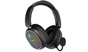 Casti gaming wireless Hator Phoenix 2, material membrana PET, frecventa raspuns 10Hz-44kHz, impendanta 32Ω, putere maxima 30mW, autonomie bateria pana la 45 de ore, timp incarcare 4 ore, conexiune  HATOR SyncHUB™, conexiune HATOR ClearScan™, spatial audio, apeluri prin BT in gaming mode, acoperire
