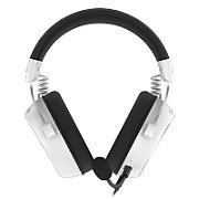 Casti gaming cu fir Hator Hypergang 3, material membrana compozit, frecventa raspuns 10Hz-44kHz, impendanta 32Ω, putere maxima 30mW, microfon detasabil unidirectional, sensibilitate -38 ±3dB, alb
