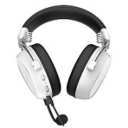 Casti gaming cu fir Hator Hypergang 3, material membrana compozit, frecventa raspuns 10Hz-44kHz, impendanta 32Ω, putere maxima 30mW, microfon detasabil unidirectional, sensibilitate -38 ±3dB, alb
