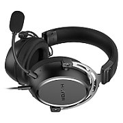 Casti gaming cu fir Hator Hypergang 3, material membrana compozit, frecventa raspuns 10Hz-44kHz, impendanta 32Ω, putere maxima 30mW, microfon detasabil unidirectional, sensibilitate -38 ±3dB, negru