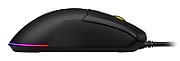 Mouse gaming cu fir Hator Pulsar 3, conectivitate USB, polling rate pana la 1000Hz, senzor Optical PixArt PMW 3311, rezolutie maxima 12000 DPI, switch HATOR® Optical 100M, iluminare RGB 16.8M culori, side switch Kailh 3M, negru