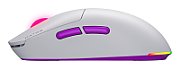 Mouse wireless Hator Quasar 3 ULTRA 8K, conectivitate 2.4GHz, bluetooth 5.4 si USB, polling rate pana la 8000Hz, senzor PixArt 3395, rezolutie maxima 30000 DPI, capacitate baterie 500 mAh, durata de viata baterie in modul wireless pana la 52 ore, timp incarcare 2 ore, switch  HATOR® Optical 100M
