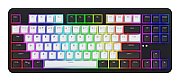 Tastatura mecanica wirelss Hator Rockfall 3 Mecha TKL conectivitate USB, pollingrate 1000Hz, iluminare RGB cu functia de a customiza fiecare tasta individual, tip switch HATOR Aurum Orange Linear rev.1.0, durata de viata switch 70M de clickuri, durata de viata baterie pana la 160 ore in wireless