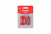 Bateriile alcaline Rombat se comercializează la cutie colectiva de 12 blistere a câte 4 bucăți. ➢ Tensiune nominală: 1,5V ➢ Temperatură de operare: -30~50ºC ➢ Capacitate nominală: 2220 mAh (43Ω 4h/zi 0,9 V) ➢ Durata de viaţă la raft (depozitare fără utilizare) : 5 ani ➢ Data expirării este înscrisă