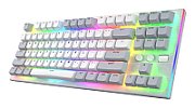 Tastatura mecanica cu fir Hator Gravity TKL conectivitate USB, polling rate 1000Hz, iluminare RGB cu functia de a customiza fiecare tasta individual, tip switch HATOR Aurum Orange Linear rev.2.0, durata de viata switch 70M de clickuri, material taste ABS, profil  OMA, functii aditionale: sistem de