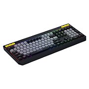 Tastatura mecanica cu fir Hator Icefall, conectivitate USB, polling rate 1000Hz, iluminare RGB pentru 8 zone diferite, tip switch membrana, material taste ABS cu gravare laser si acoperire UV, alb-negru