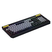 Tastatura mecanica cu fir Hator Icefall, conectivitate USB, polling rate 1000Hz, iluminare RGB pentru 8 zone diferite, tip switch membrana, material taste ABS cu gravare laser si acoperire UV, alb-negru