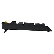 Tastatura mecanica cu fir Hator Icefall, conectivitate USB, polling rate 1000Hz, iluminare RGB pentru 8 zone diferite, tip switch membrana, material taste ABS cu gravare laser si acoperire UV, alb-negru