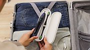Set periuta de dinti smart sonica Oclean X Lite, Functii: Motor Maglev 72,000 miscari/min, 5 moduri, 65 dB, Capacitate baterie: 1100 mAh, durata utilizare: pana la 40 zile, IPX7 waterproof, perie Professional Clean, culoare: albastru, continut pachet: periuta, carcasa pentru calatorie, cablu de